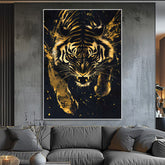 Toile - Gold Tiger